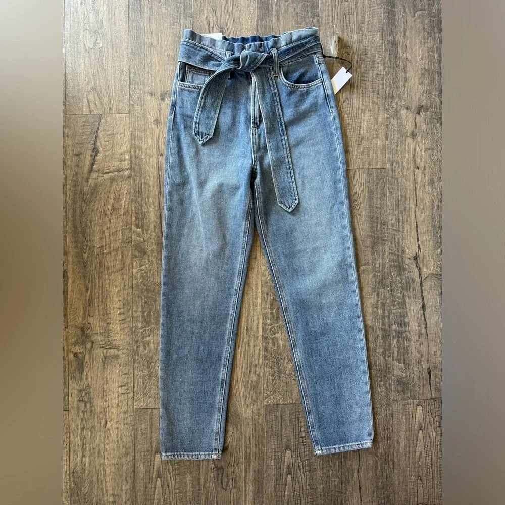 NWT Joe's Jeans Brinkley Paperbag Jeans in Color Alone Together - Picture 4 of 8